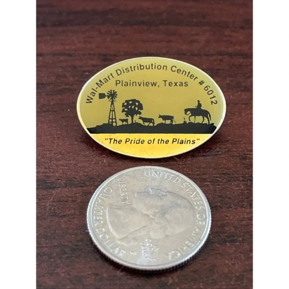Walmart Distribution Center #6012‎ Plainview Texas Lapel Hat Pin